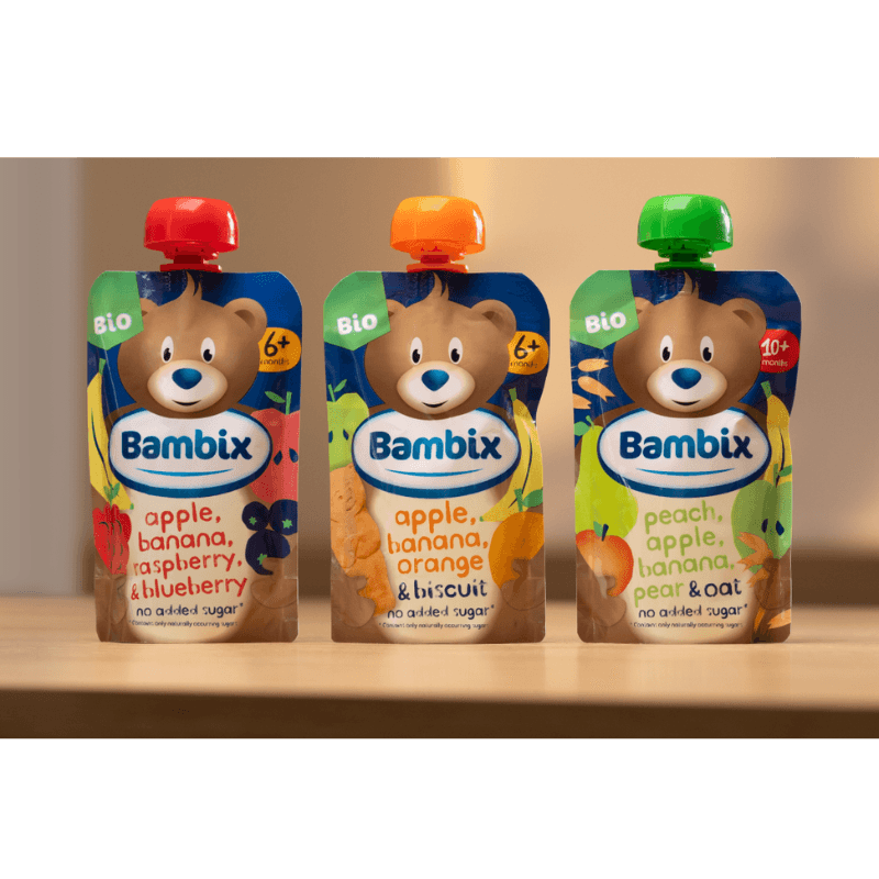 100% terugbetaald : biologische fruitpapjes van Bambix