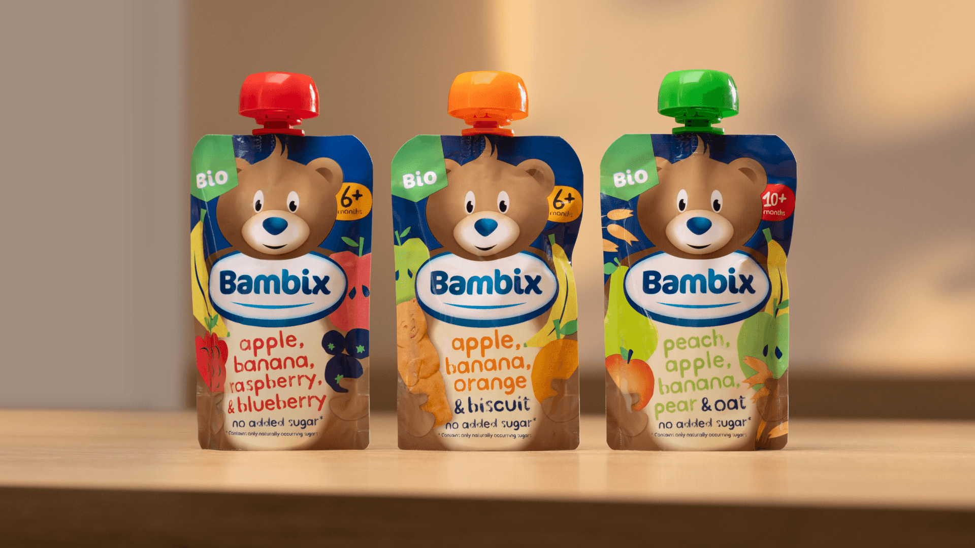 100% terugbetaald : biologische fruitpapjes van Bambix